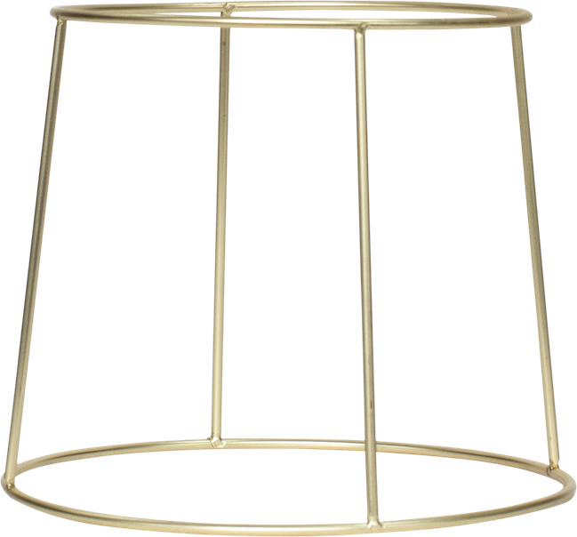 Plate Stand - Round Gold